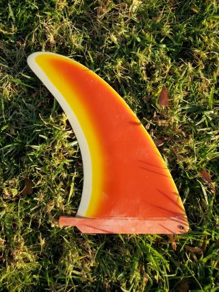 Vintage Rainbow Longboard Surfboard Fin 2