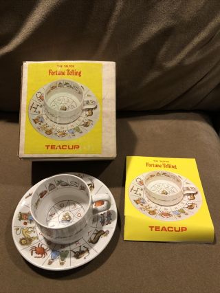 Vintage Taltos Fortune Telling Set Booklet,  Teacup & Saucer Jon Anton England