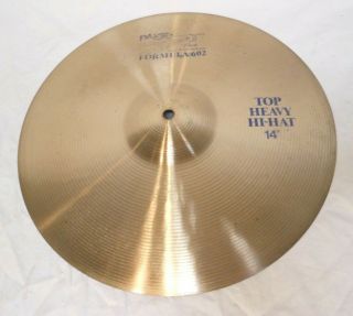 Vintage 1981 Paiste Formula 602 Series 14 " Top Heavy Hi - Hat Cymbal 1062 Grams