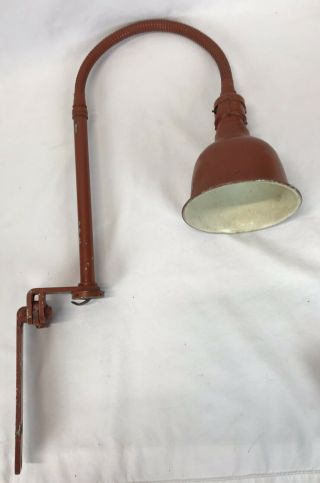 Vintage Ajusco Loc Industrial Age Machine Shop Adjustable Task Work Light Lamp