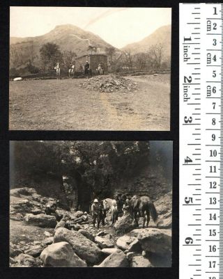 China Beijing Great Wall Nankou Juyong Pass French Troops 2x orig photos ≈ 1909 3