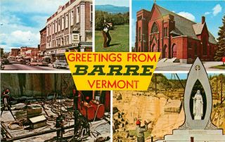 Barre Trust Company Old Cars Barre Vermont Vt Postcard