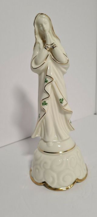 Porcelain Irish Madonna Statue Music Box That Plays " Ave Maria " Rr Roman Inc.
