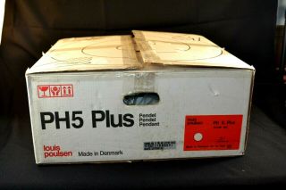 Vtg.  1994 Denmark Louis Poulsen PH5 Plus Pendant Light Hanging Lamp Box 2