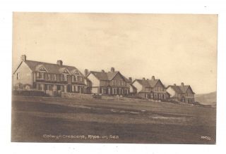 Vintage Postcard Colwyn Crescent,  Rhos - On - Sea,  Wales.  Unposted