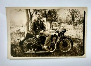 Vintage Harley Davidson Motorcycle Postcard 1940 
