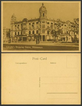 India Old Postcard Calcutta 