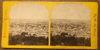 Washington Dc Stereoview Birdseye View Of The City By W M Chase 1870s