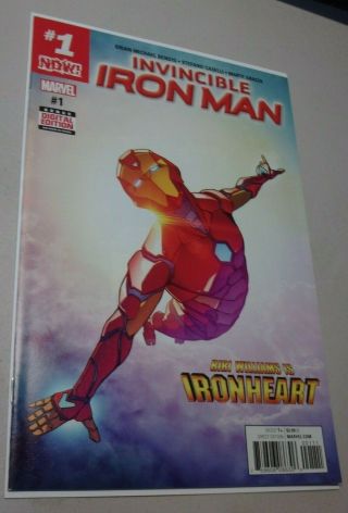Invincible Iron Man 1,  Riri Williams,  1st First Appearance Of Ironheart Nm,