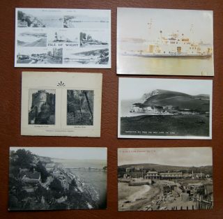 Vintage Iow Postcards Photos Old Photographs Rp Isle Of Wight Ferry Freshwater