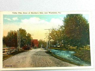 Vintage Postcard Valley Pike Scene Sheridan 