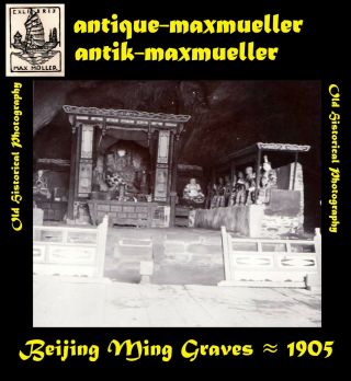 China Beijing Ming Graves Peking 3x Orig.  Photos ≈ 1905