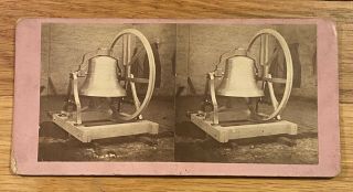 Early West Troy,  Ny Stereoview Photograph Of Meneely Bell Foundry