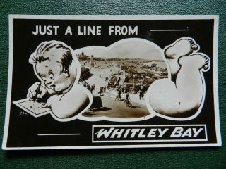 Old Real Photo Postcard - Whitley Bay,  Tyne And Wear