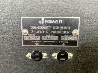 Vintage Jensen Duette 2 - Way Speaker Model DU - 202 2