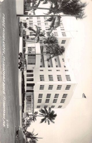 Fort Lauderdale Florida Trade Winds Hotel Vintage Postcard Dd9632