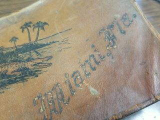 Vintage Leather Photo Book,  Miami,  Florida,  With Photos 3