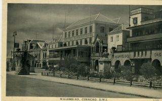 Curacao Curaçao Netherlands Willemstad - Hotel Americano Old Sepia Postcard