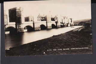 Northumberland - Newcastle - On - Tyne Old Tyne Bridge Rp - Postcard A179