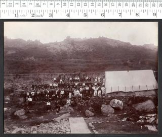 China 青島市 Qingdao Tsingtau Laoshan Exercise Seebataillon LARGE photo ≈ 1906 3