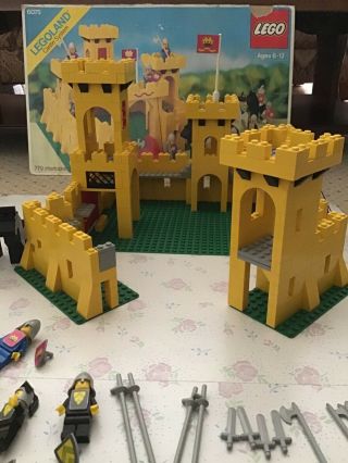 Vintage Lego Yellow Castle 375/6075 With Instructions No Box