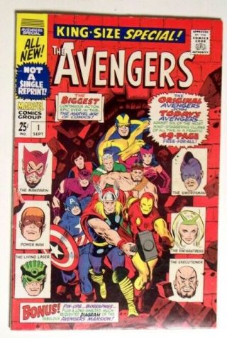 Avengers Annual 1 Fine,  1967 Marvel Comic Book A
