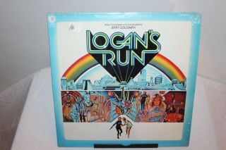 Logans Run Motion Picture Soundtrack Vinyl Record Shrink 1976 Mgm
