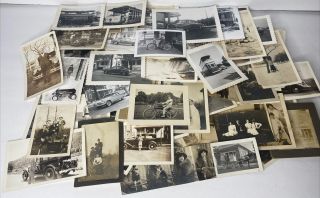 200,  Vintage Black White Photos Photographs Family Pictures Grab Bag
