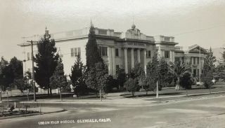 Vintage Union High School Glendale California Postcard