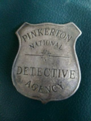Vintage Pinkerton National Detective Agency Badge -