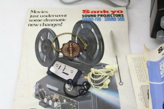 Vintage Sankyo Sound - 700 8 Single 8 Movie Film Projector 2
