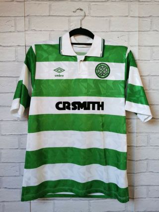 Glasgow Celtic 1989 - 1991 Home Umbro Vintage Football Shirt - Medium