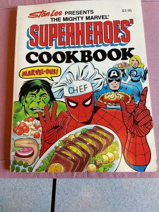 1977 Marvel Comics Stan Lee Presents The Mighty Marvel Superheroes Cookbook