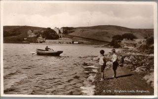 Rare Old R/p Postcard - Kinghorn Loch - Kinghorn - Fife C.  1939
