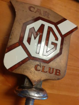 MG Car Club Badge 1920/30s - Vintage H.  A Shelley & Co LONDON no 3433 2