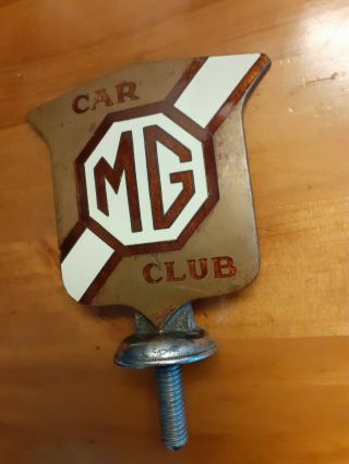 MG Car Club Badge 1920/30s - Vintage H.  A Shelley & Co LONDON no 3433 3