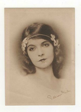 Lillian Gish Jazz Age Silent Movie Star Portrait 1910s Orig Vintage Photo 344