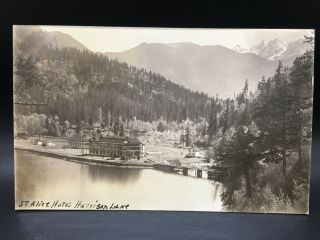 2 Antique Vintage 1920s Rppc Real Photo Post Card St Alice Hotel Harrison Lake