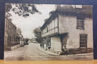 Old Tuck Village Street Scene Postcard - Linton Cambridgeshire England Uk