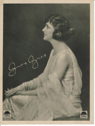 Agnes Ayres Vintage Paramount Portrait Photograph 8 X 6
