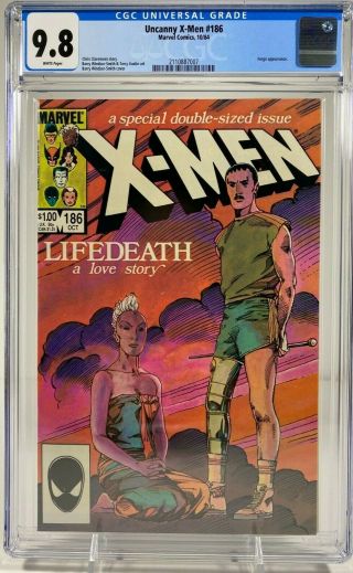Uncanny X - Men 186 Cgc Graded 9.  8 - Barry Windsor - Smith C/a - White Pages