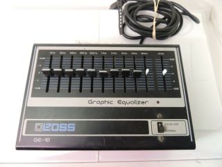 Vintage Boss Ge - 10 Equalizer Effects Pedal 10 Band Eq Usa