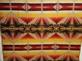 Antique wool Pendleton Indian trade blanket ca.  1920s Banded 76 