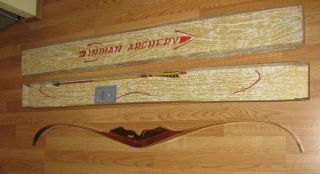 Vintage Hawkeye By Indian Archery No.  256 Recurve Bow 56 " 55