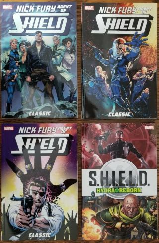 Nick Fury Agent Of Shield Classic Vol 1 2 3 4 (hydra Reborn) Tpb Set Marvel Oop