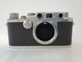 Leica Iiif Camera Black Dial Classic Vintage Leitz 1951 Screw Mount