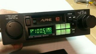 Vintage Alpine 7168 Cassette Deck Shaft Car Stereo Radio