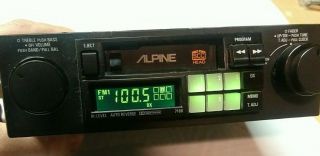 Vintage Alpine 7168 Cassette Deck Shaft Car Stereo Radio 4