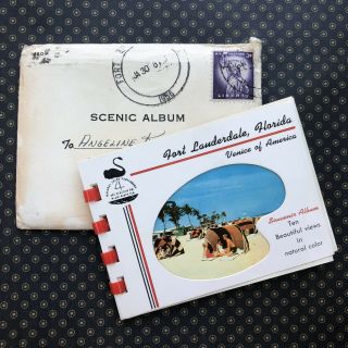 Vintage Scenic Album Souvenir Album Of Fort Lauderdale Florida Venice Of America