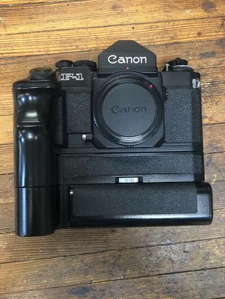 Vintage Canon F - 1 Film Camera W/ Auto Winder